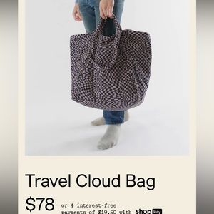 Indigo trippy baggu travel cloud tote